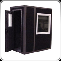 black sound booth, black vocal booth, black recording booth