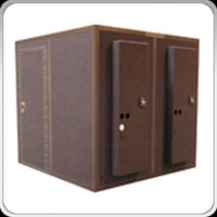 locking door sound isolation booth